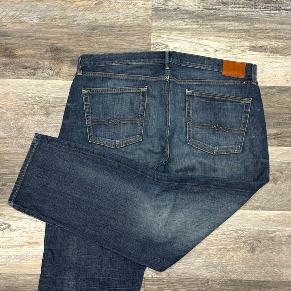 Lucky Brand Jeans 363 Vintage‎ Straight Dark Stone Wash Blue Mens 40x30 Denim - Picture 1 of 15